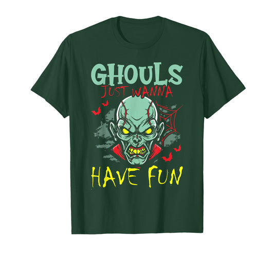 Ghouls Just Wanna Have Fun Zombie Decor Spooky Halloween T-Shirt