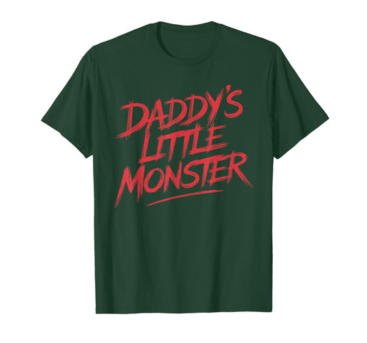 Daddy's Little Monster Halloween Costume T Shirt for Kids T-Shirt