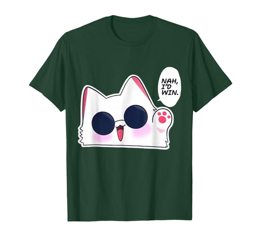 Nah I'd Win Gojo Cat Japanese Meme Funny T-Shirt