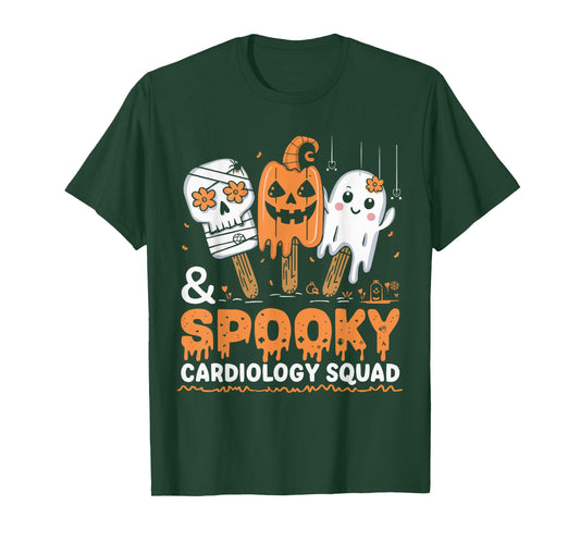 Cardiology Nurse Halloween Spooky Nursing Trick Or Treat T-Shirt
