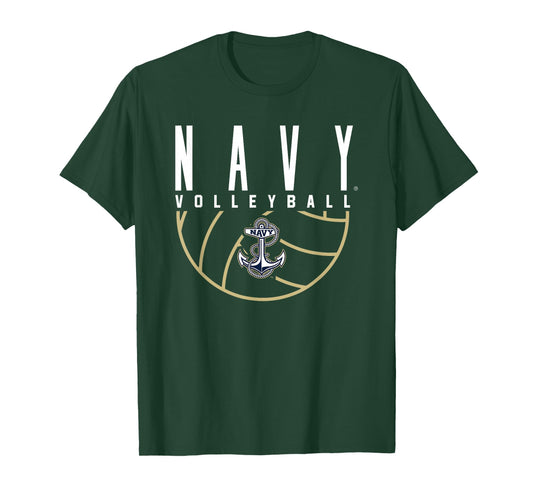 US Naval Academy Navy Midshipmen Volleyball Arch T-Shirt