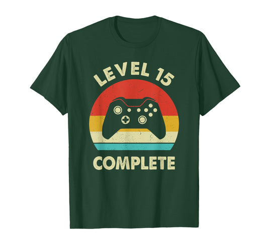 Level 15 Complete - 15th Wedding Anniversary For Couples T-Shirt