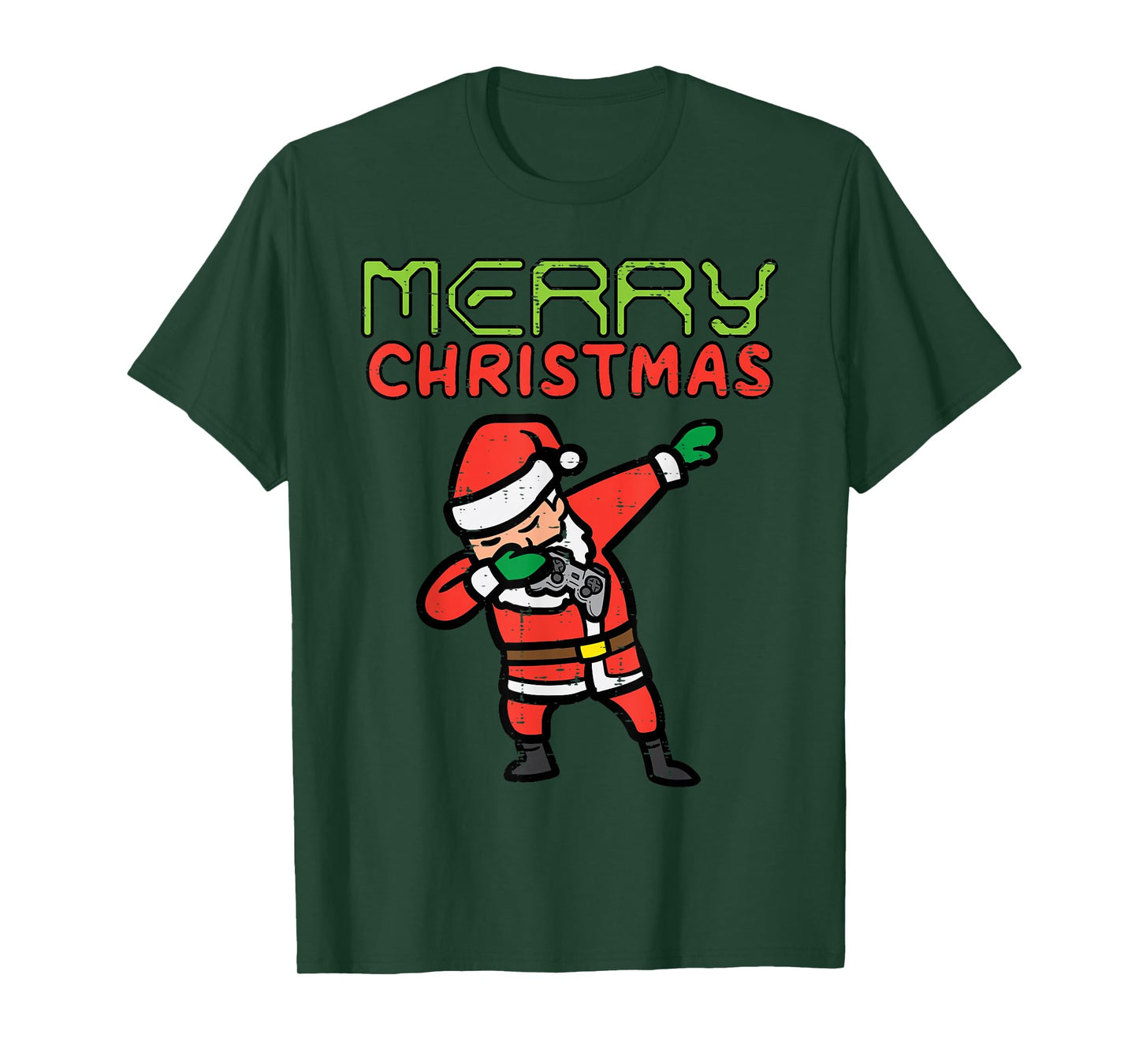 Merry Christmas Gamer Santa Dab Xmas Gaming Boys Kid Toddler T-Shirt