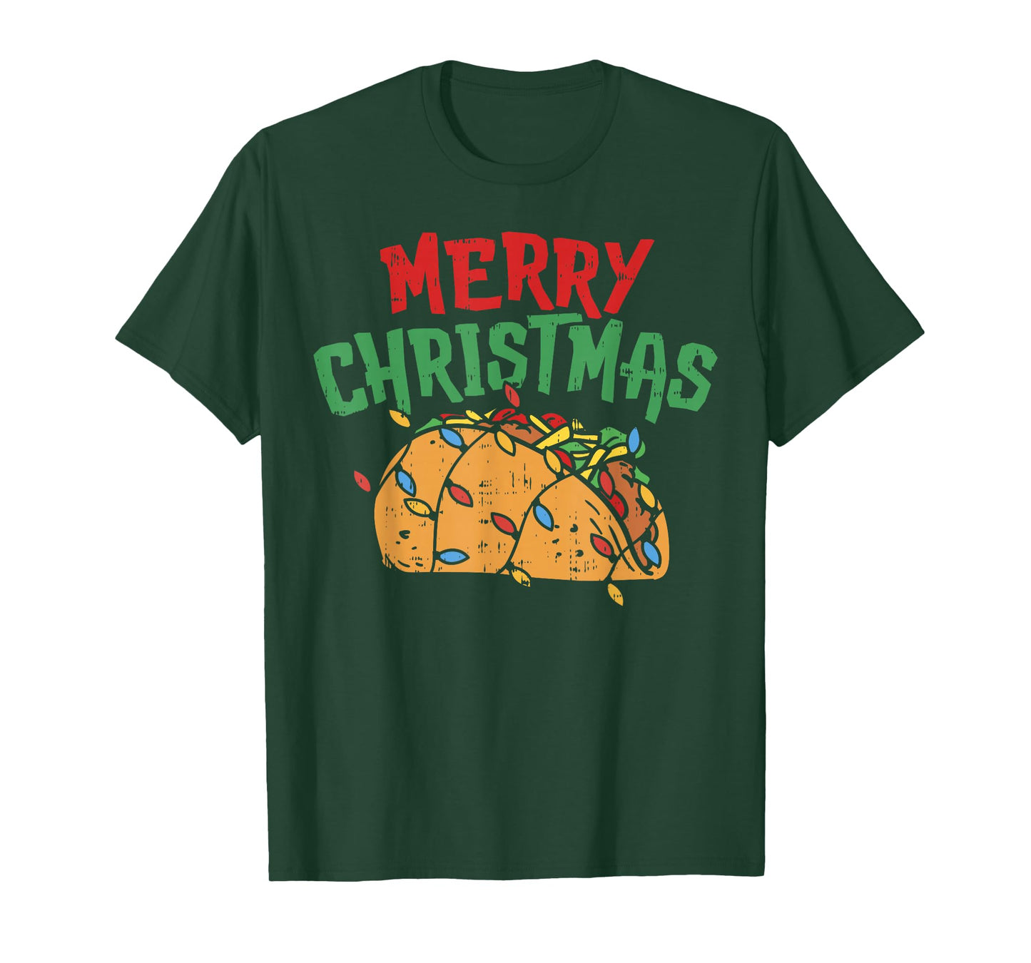 Merry Christmas Taco Shirt Mexican Lover Foodie GIft T-Shirt