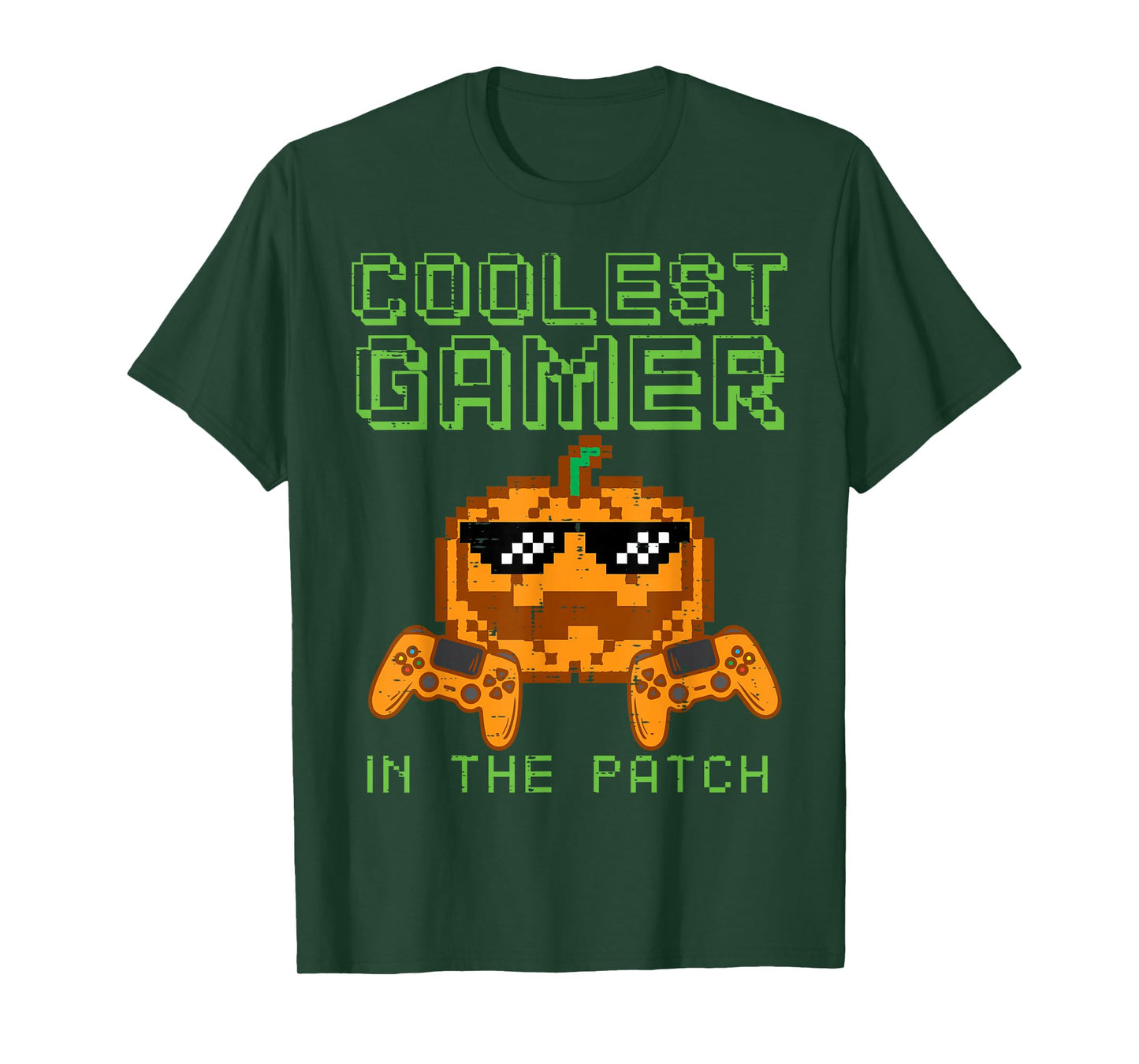 Halloween Coolest Gamer Patch Gaming Costume Men Boys Kids T-Shirt