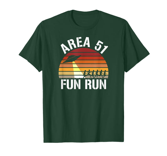 Area 51 Fun Run T-Shirt I Aliens UFO Roswell Alien T-Shirt
