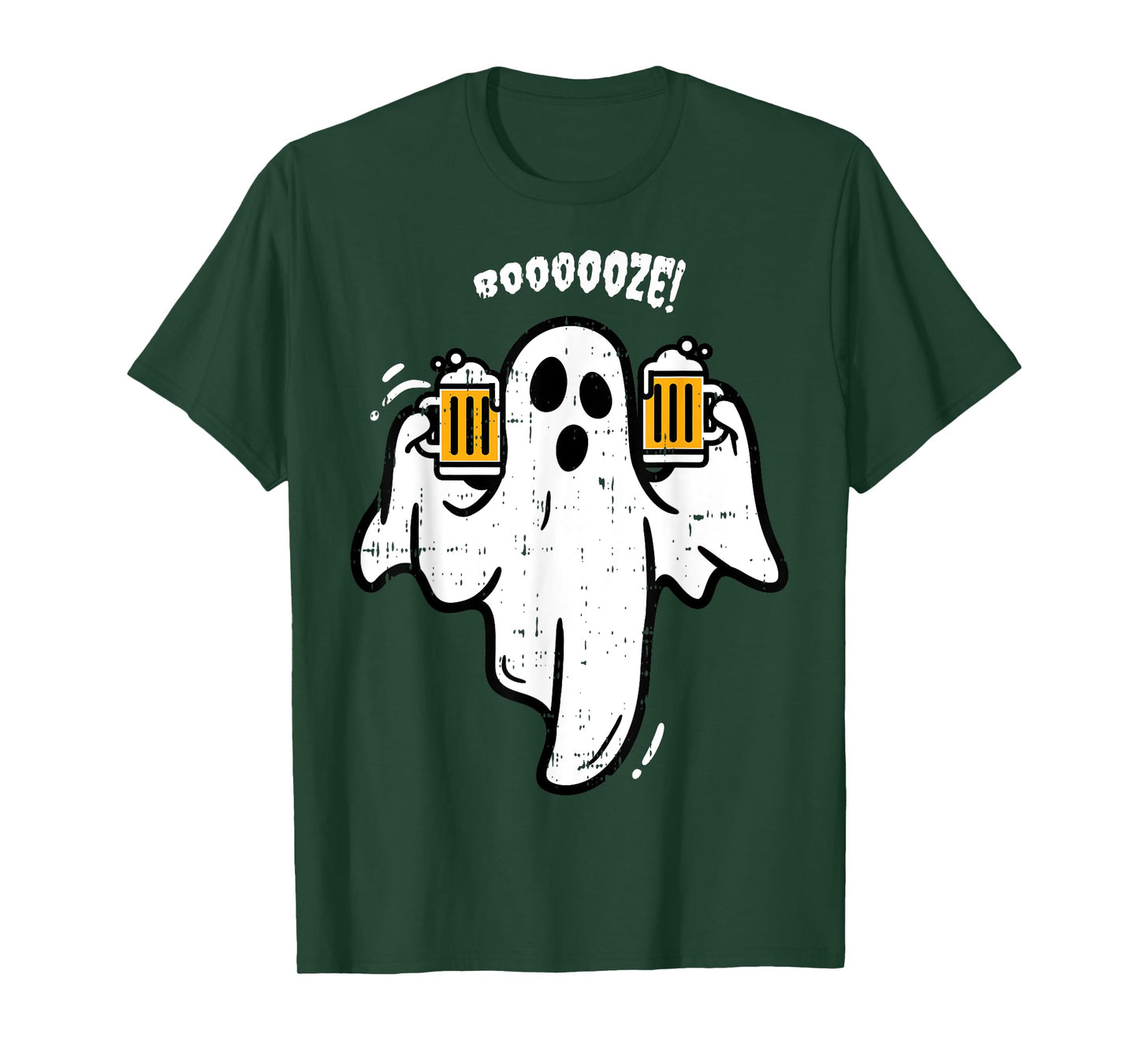 Booze Boo Ghost Drinking Beer Costume Easy Halloween Gifts T-Shirt