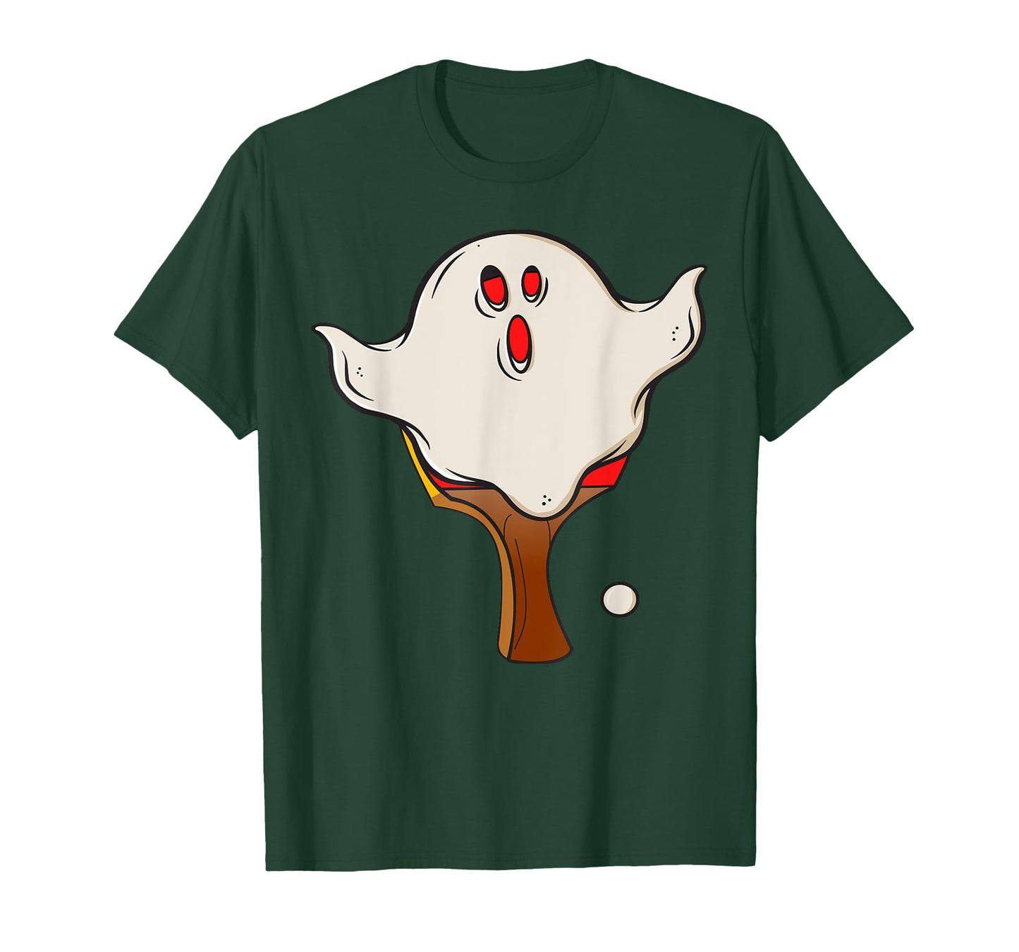 Table Tennis Halloween Ghost Halloween Disguise Halloween T-Shirt