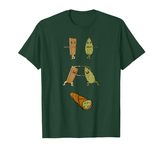 Funny Ganja Blunt Anime Weed T-Shirt