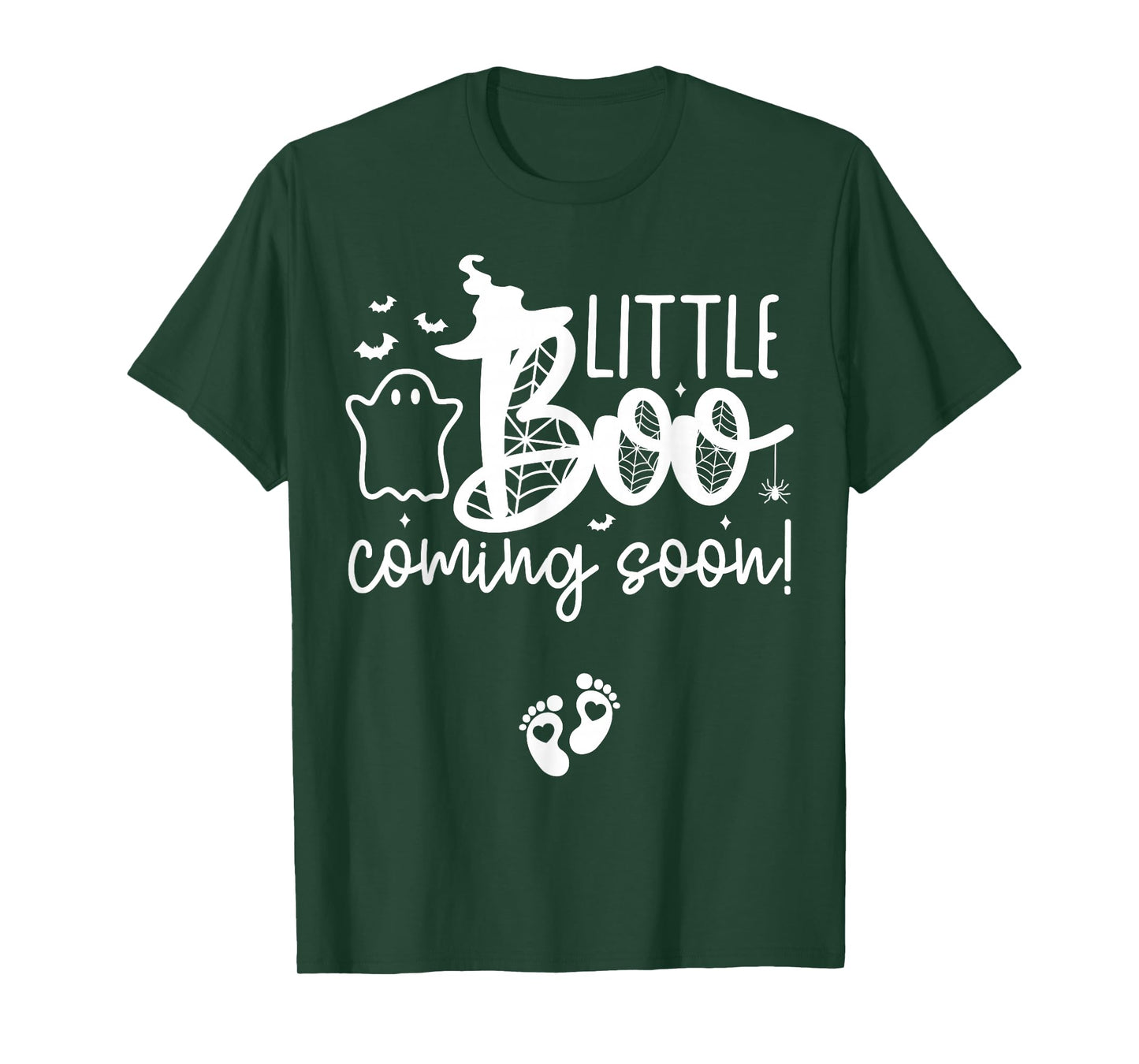 Halloween Pregnancy Announcement Little Boo Coming Soon T-Shirt