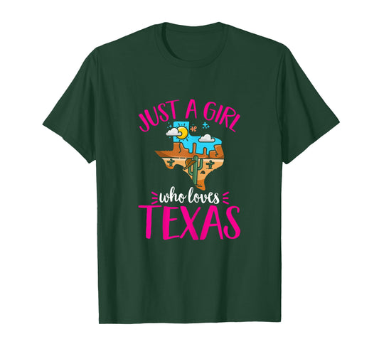 Texas Home Love Texan Girl Who Loves Her Texas T-Shirt