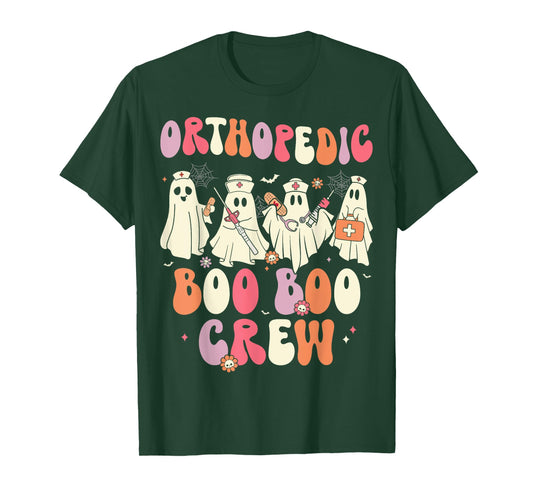 Orthopedic Boo Crew Funny Ortho Nursing Halloween T-Shirt
