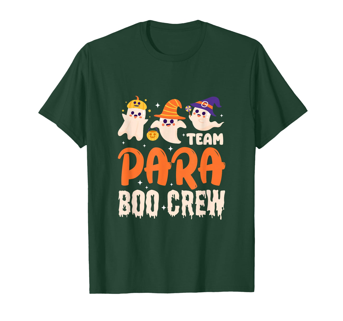 Team Para Boo Crew Paraprofessional Ghost Halloween T-Shirt