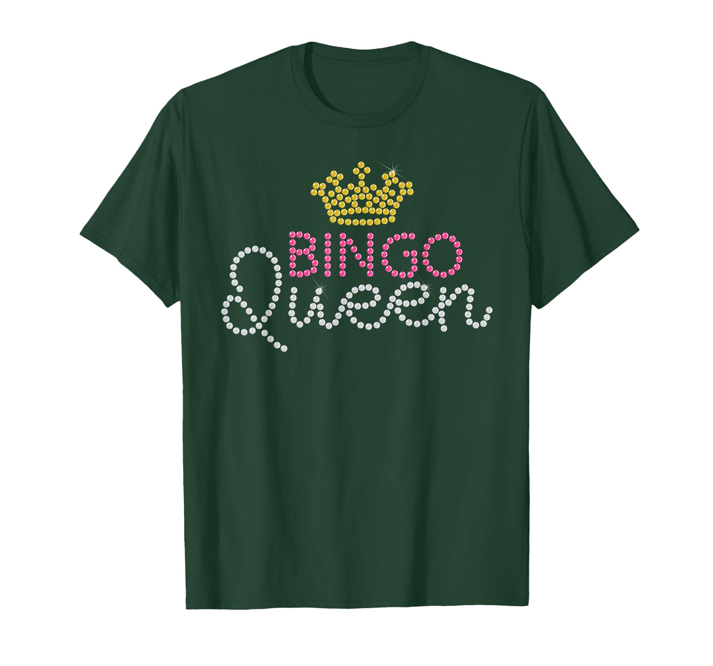 Funny Bingo Queen Casino Players Gambler Lucky Women Gift T-Shirt