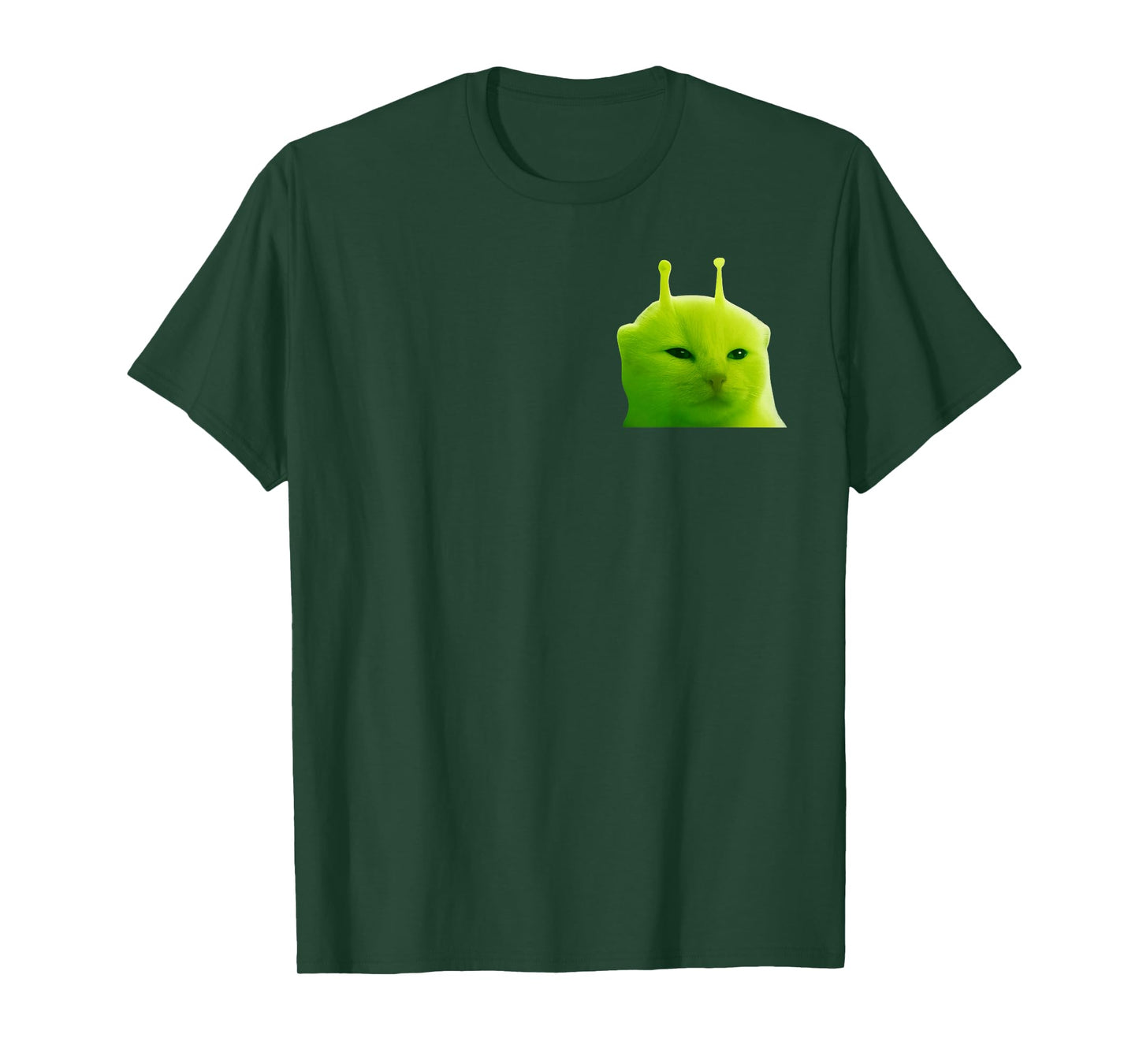 Funny Alien Cat Meme Glerp Glorp Zep Zep T-Shirt