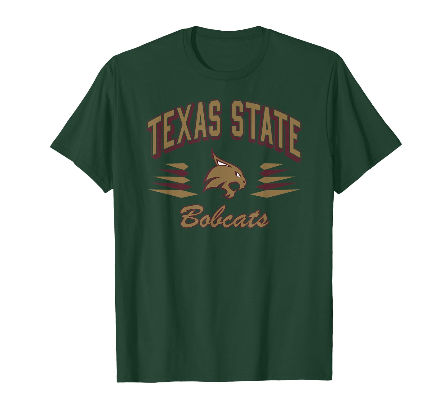 Texas State Bobcats Retro Diamond Black Officially Licensed T-Shirt