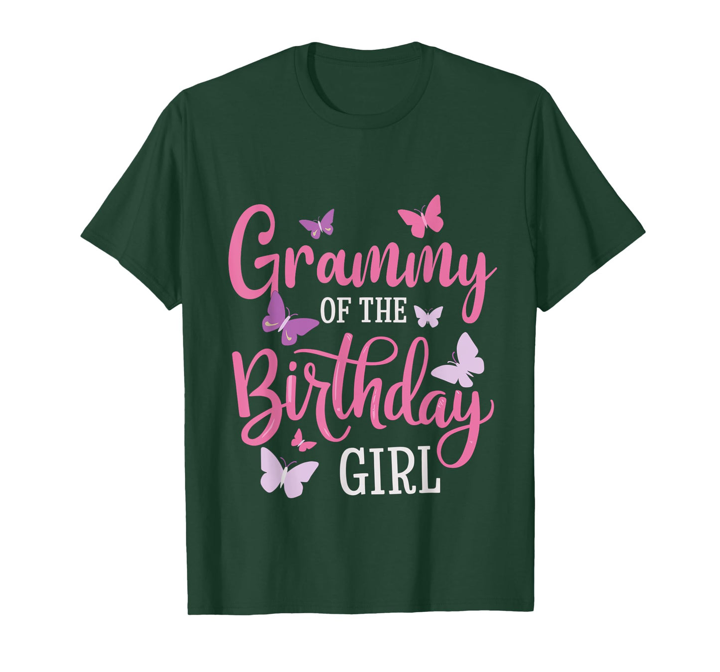Grammy Of The Birthday Girl Butterfly Grandma 1st Bday T-Shirt