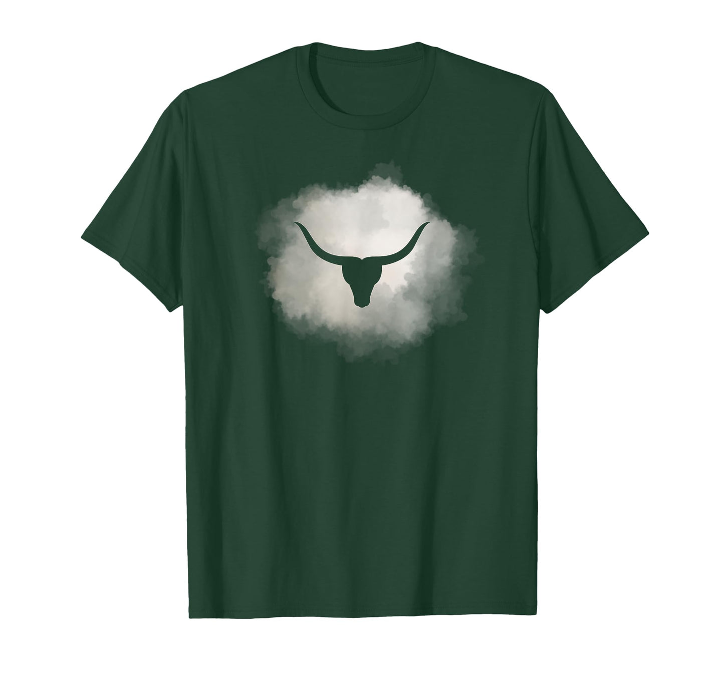 Texas USA Longhorn White Cloud Art Design, Austin Pride T-Shirt