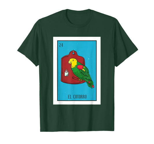 El Cotorro Lottery Card Gift The Parrot Card Mexican Lottery T-Shirt