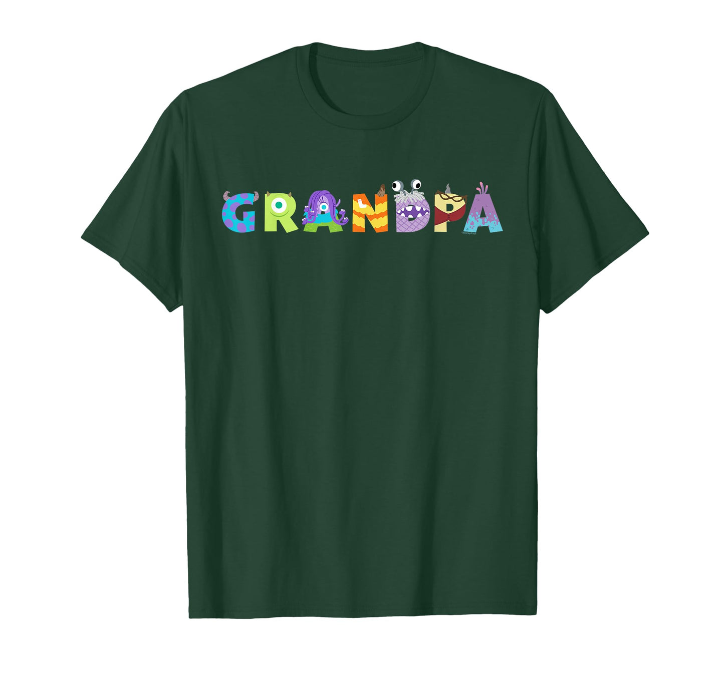 Disney & Pixar's Monsters, Inc. Grandpa Family Trip Vacation T-Shirt