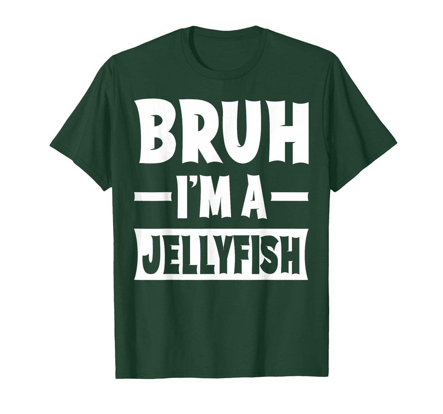 Bruh I'm A Jellyfish Funny Lazy Halloween Costume Party T-Shirt