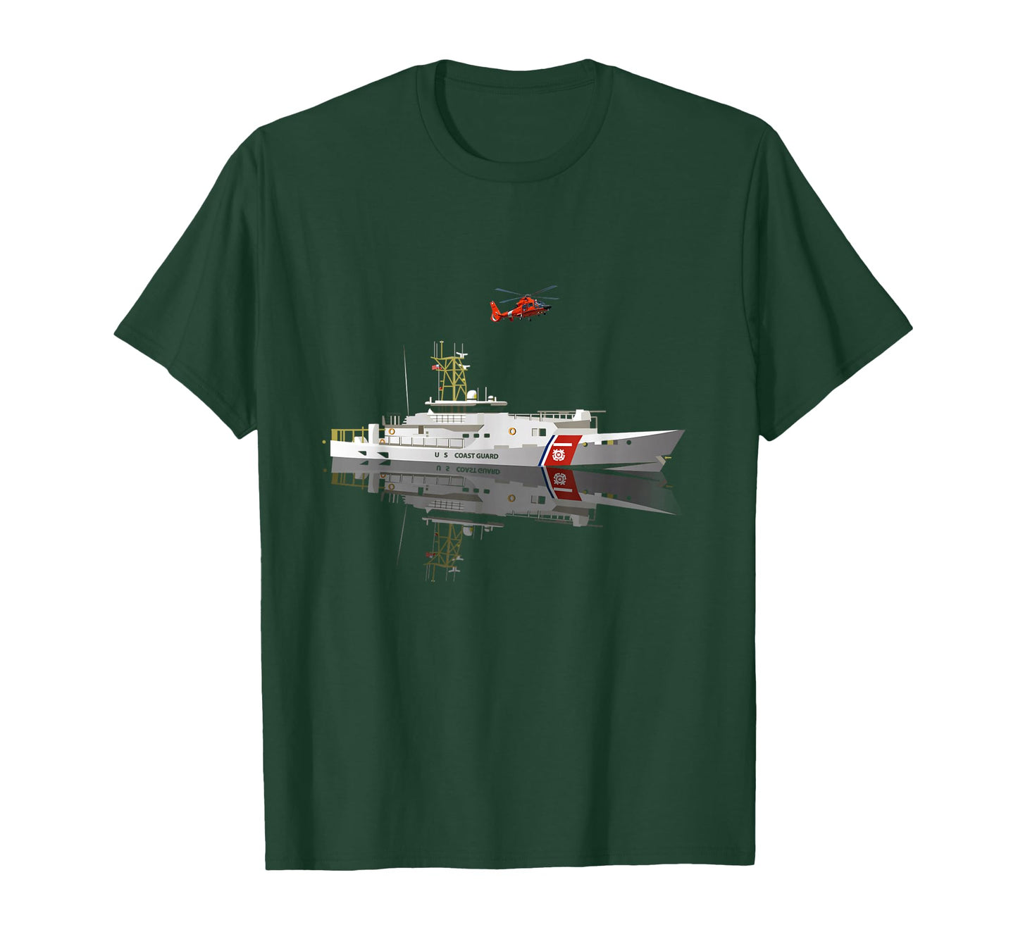 U.S Coastguard Coast Guard Veteran Flag USCG Veterans Day T-Shirt