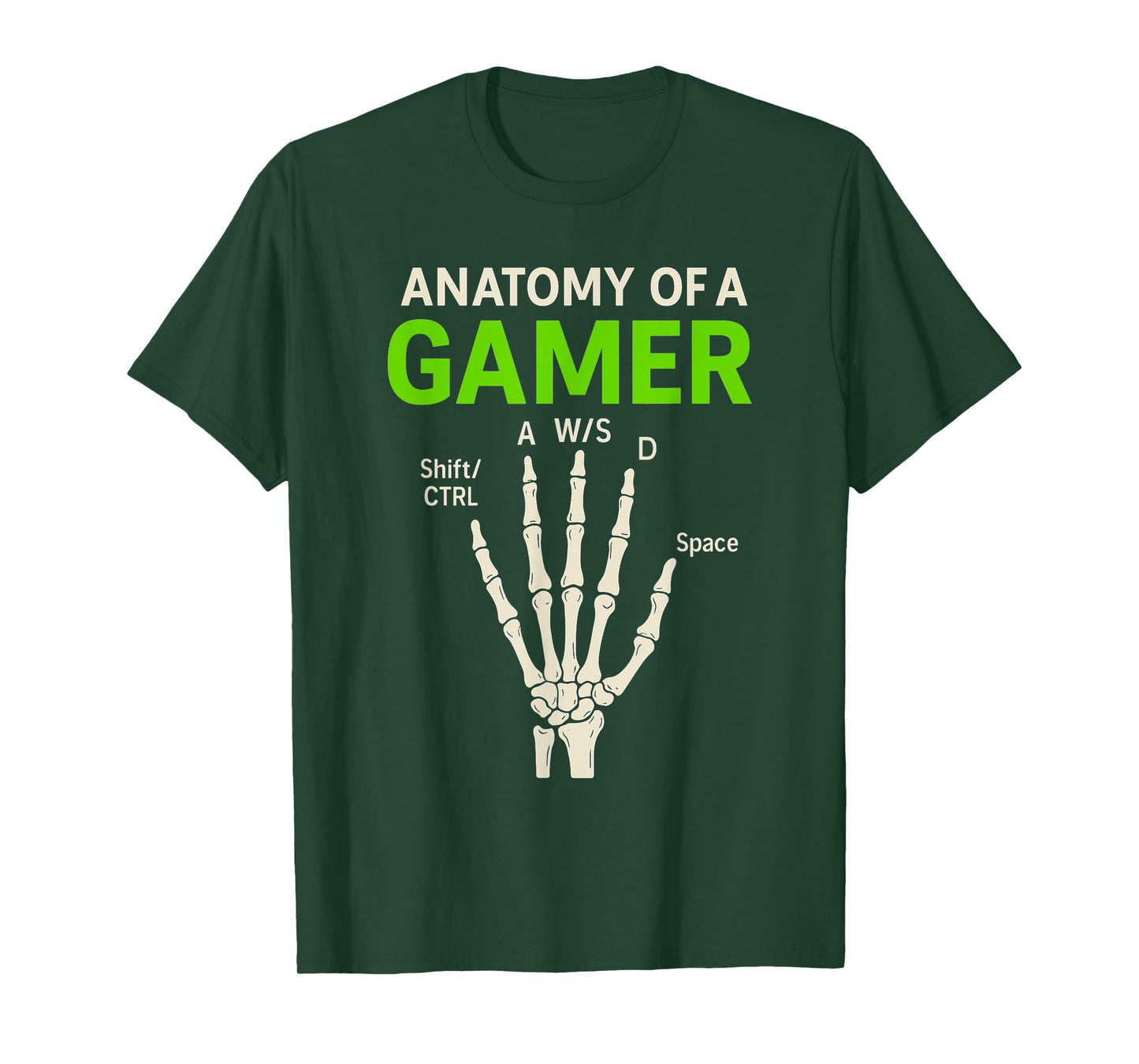 Anatomy Of A Gamer - PC Gaming Lover Console Game Lover T-Shirt