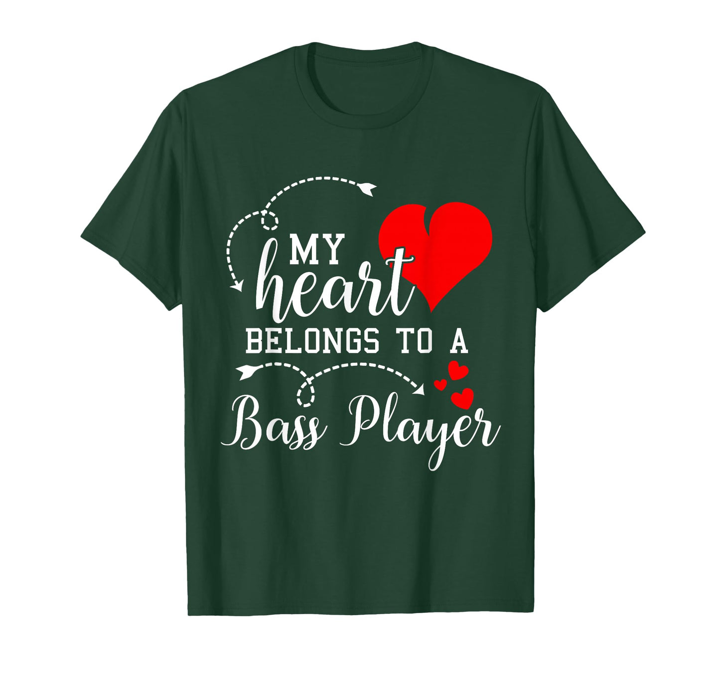 I Love My Bass Player Husband Wife Gifts Valentines Shirt T-Shirt