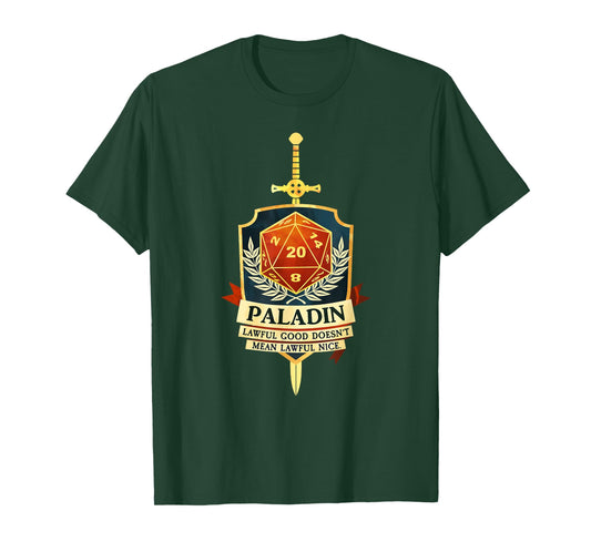 Paladin Fantasy RPG TRPG Gamer Class T-Shirt