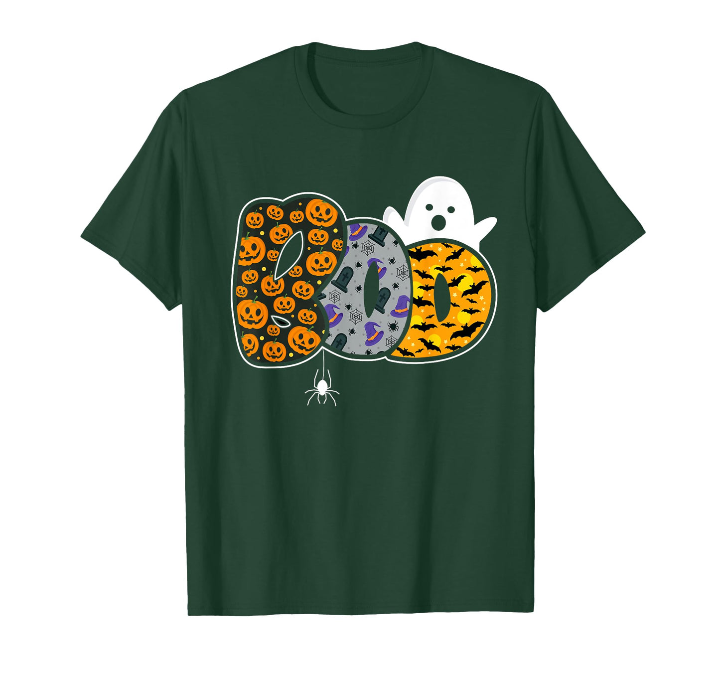 Funny boo with ghost and pumpkins for halloween costume T-Shirt