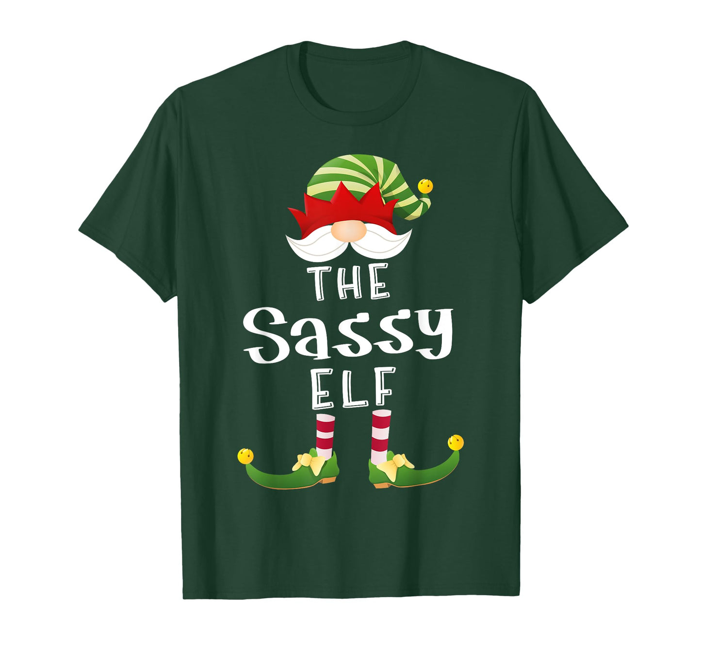 Sassy Elf Group Christmas Funny Pajama Party T-Shirt