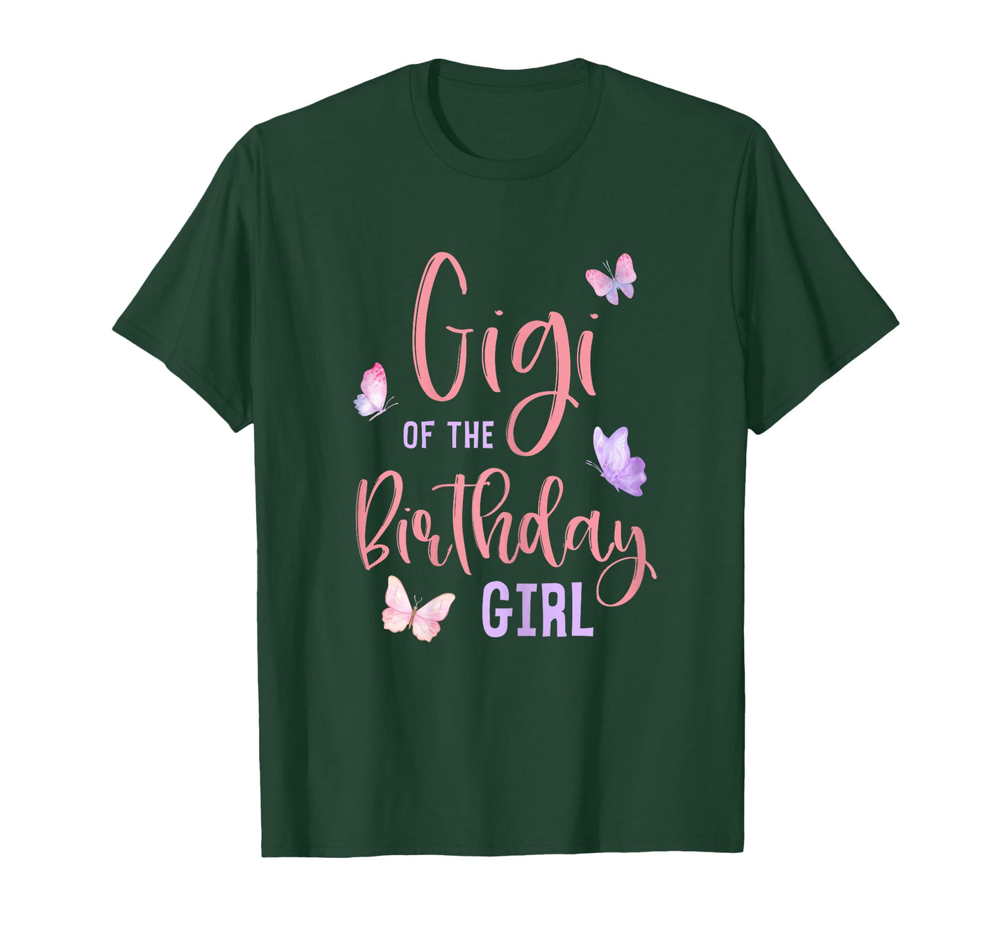 Gigi of The Birthday Girl Butterfly Party Matching Family T-Shirt