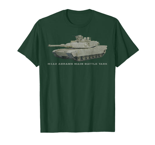 M1A2 Abrams Battle Tank T Shirt Gift T-Shirt