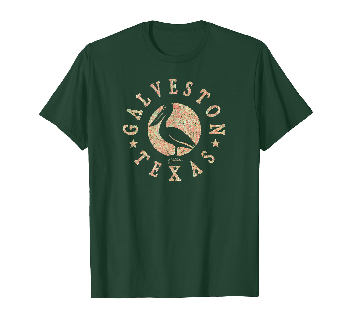 JCombs: Galveston, Texas, Pelican T-Shirt
