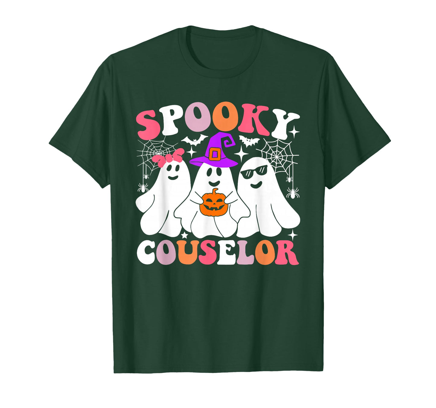 Spooky Counselor Funny Ghost Halloween Costume T-Shirt