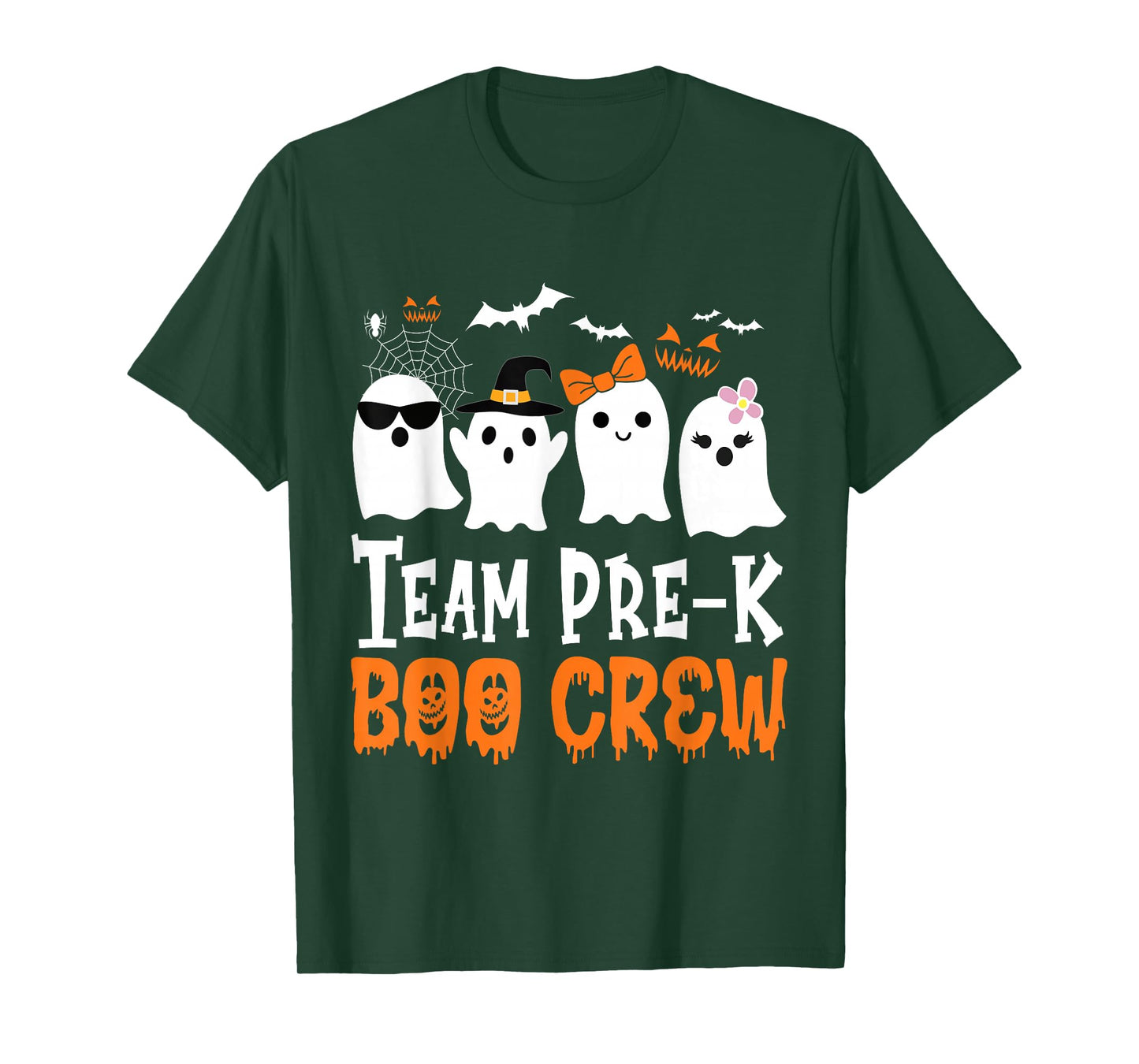 Team Preschool Boo Crew Halloween Ghost T-Shirt