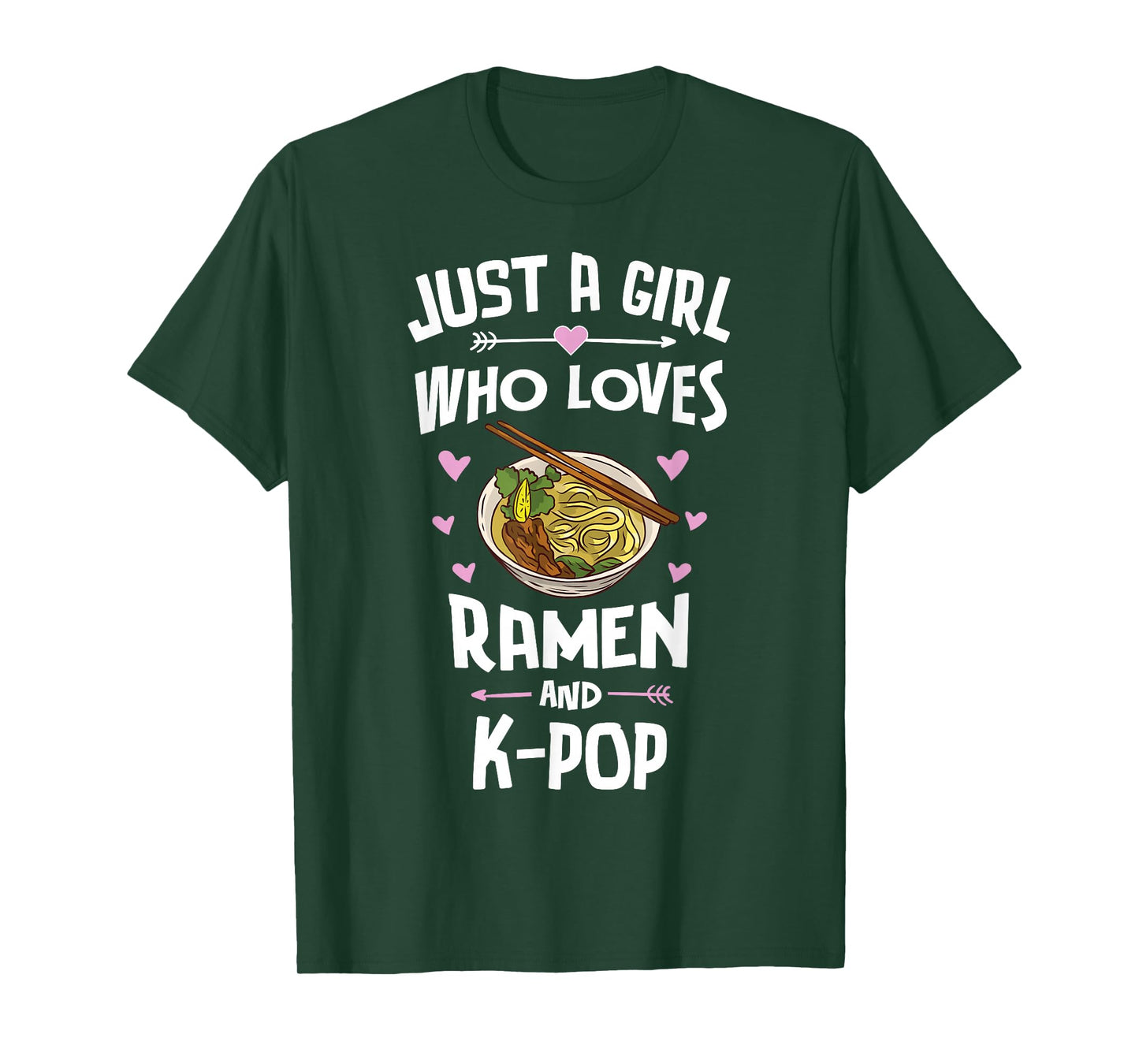 Ramen and K-Pop Graphic for Teen Girls T-Shirt Small