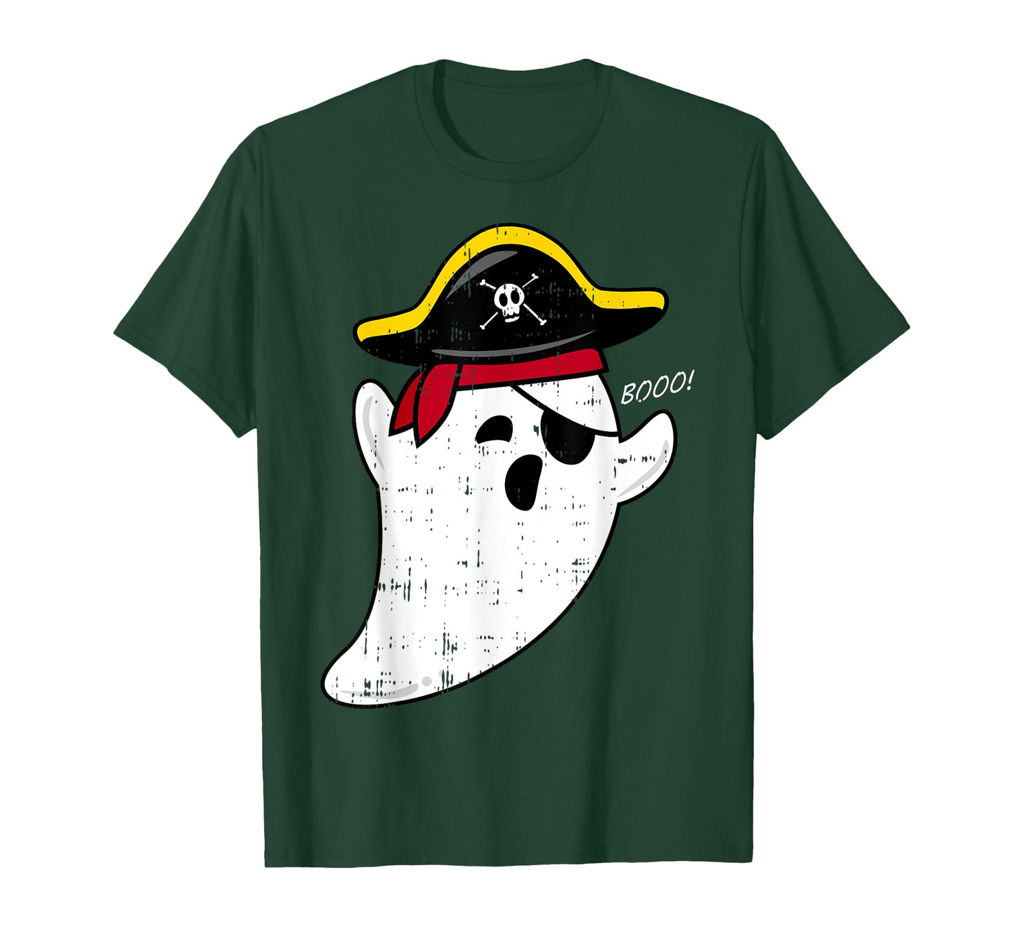 Scary Cute Ghost Pirate Boo Costume Easy Halloween Gifts T-Shirt