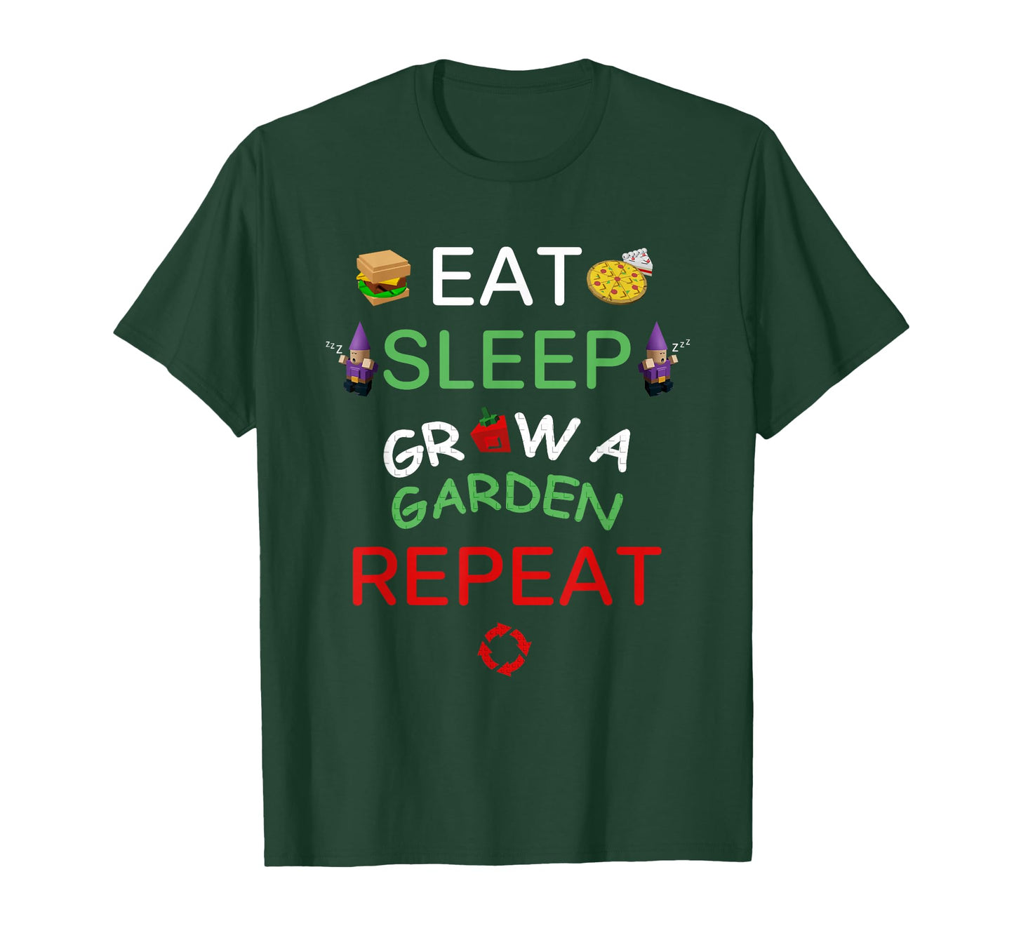 Eat Sleep Grow A Garden Repeat Player T-Shirt