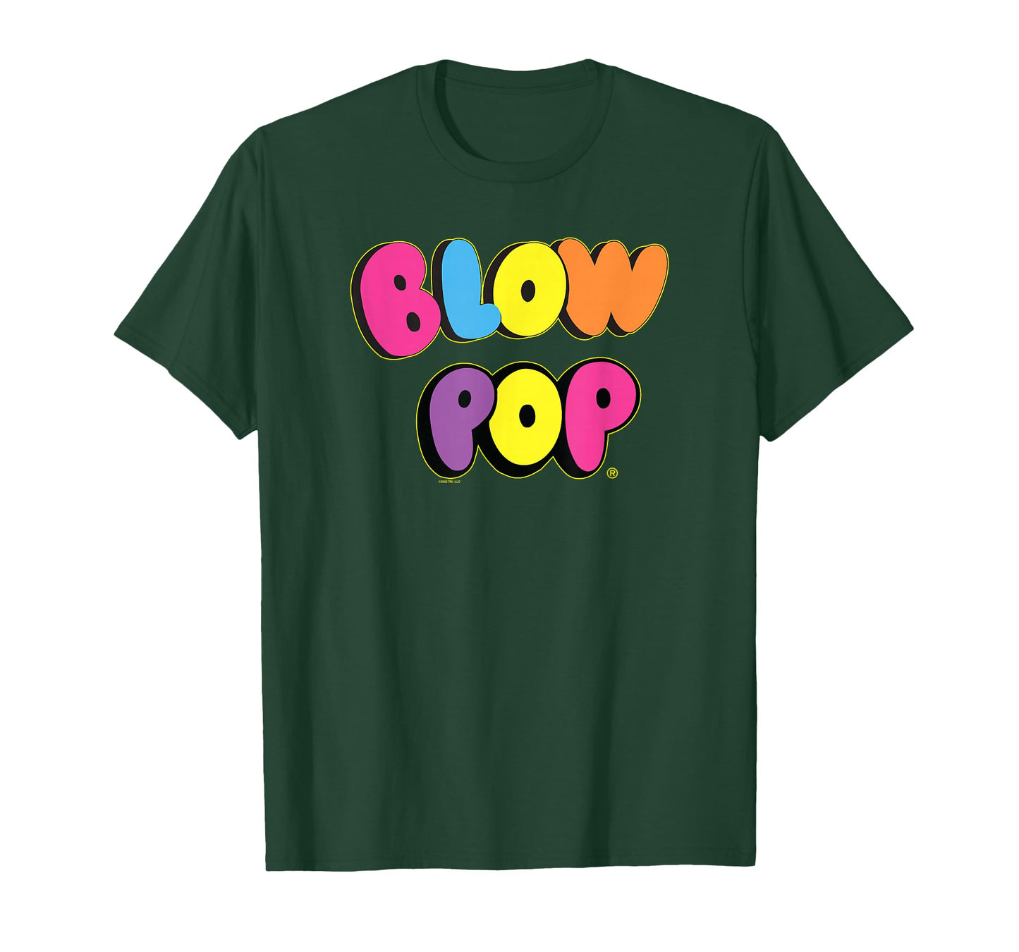 Charms Blow Pop Colorful Letters Text Logo T-Shirt