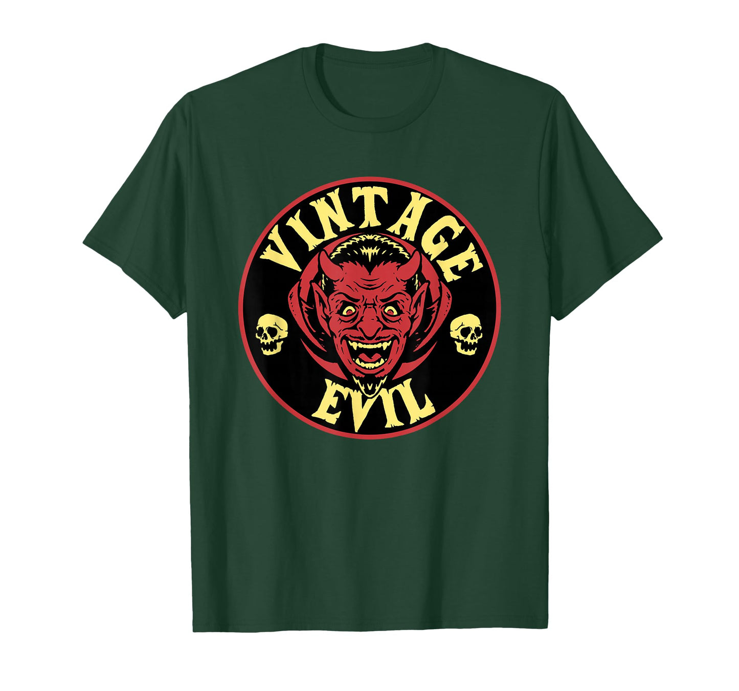 Vintage Evil Retro Halloween Horror Punk Rock Devil T-Shirt