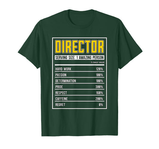 Director Nutrition Facts Executive Producers Film Director T-Shirt