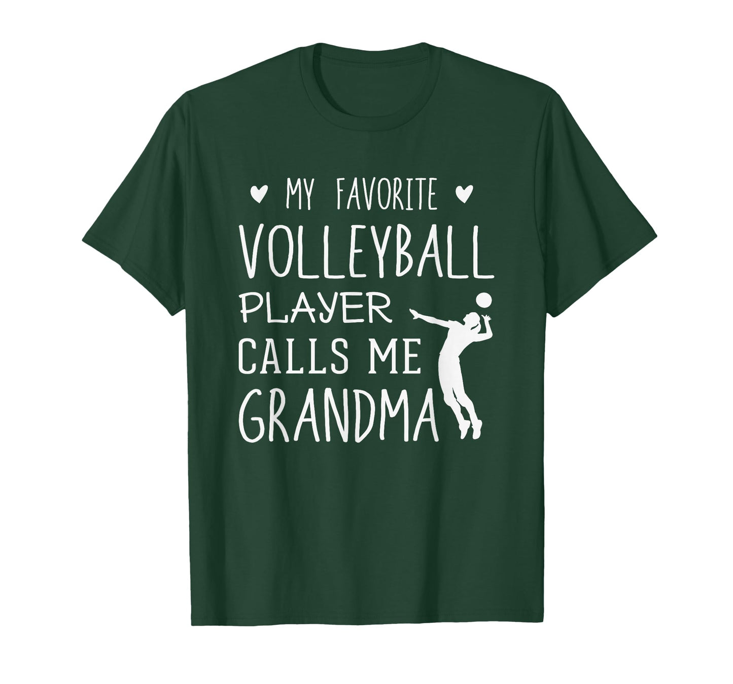 My Favorite Volleyball Player Calls Me Grandma Gift T-Shirt
