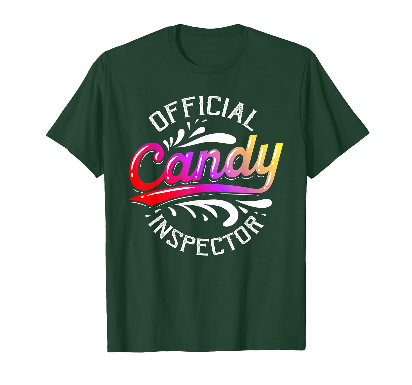 Funny Halloween Retro Vintage Candy Inspector Costume T-Shirt