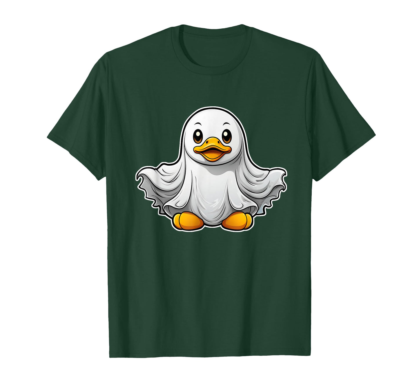 Spooky Ghost Rubber Duck, Halloween Rubber Duckie T-Shirt