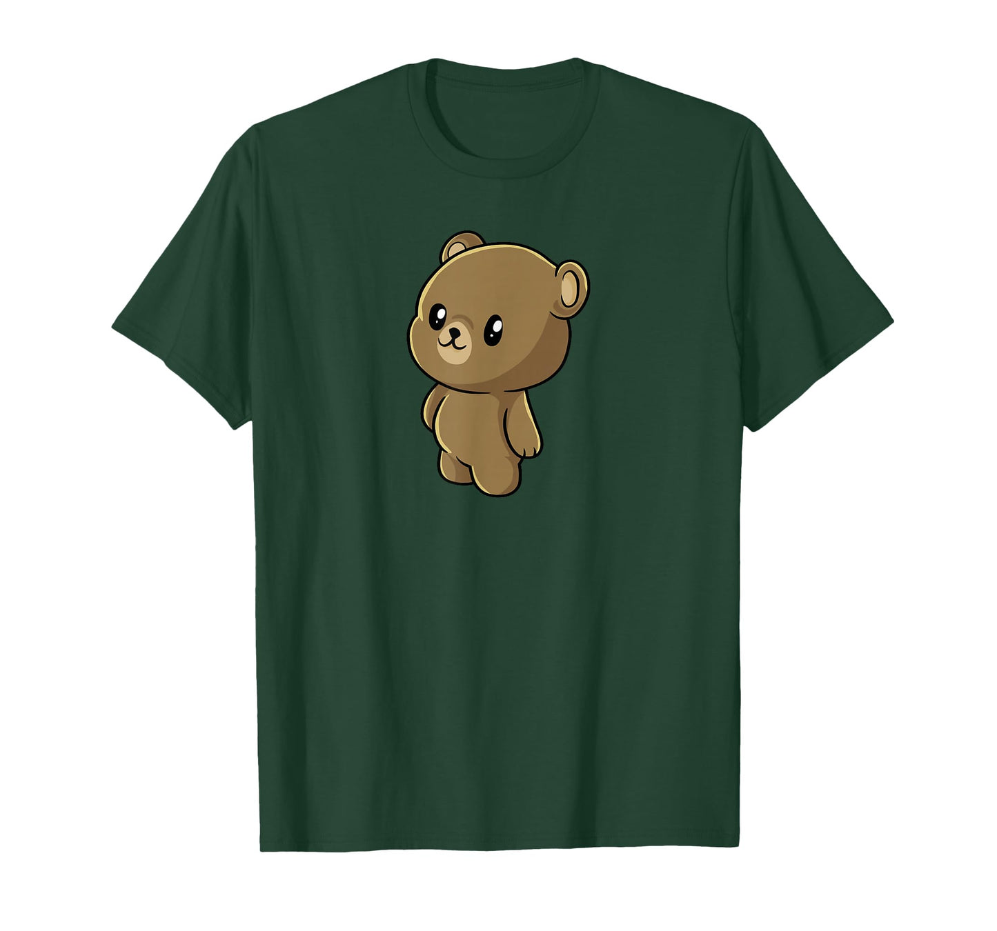 Kawaii Brown Bear Gift - Anime Grizzly Bear T-Shirt
