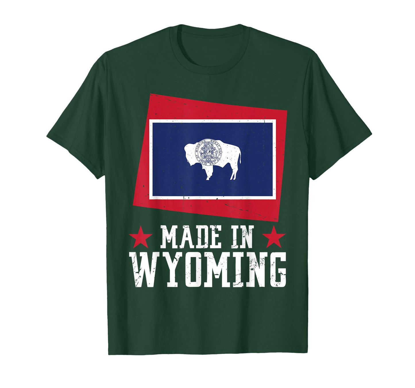 Made in Wyoming - Wyoming Pride US State Wyoming Flag T-Shirt