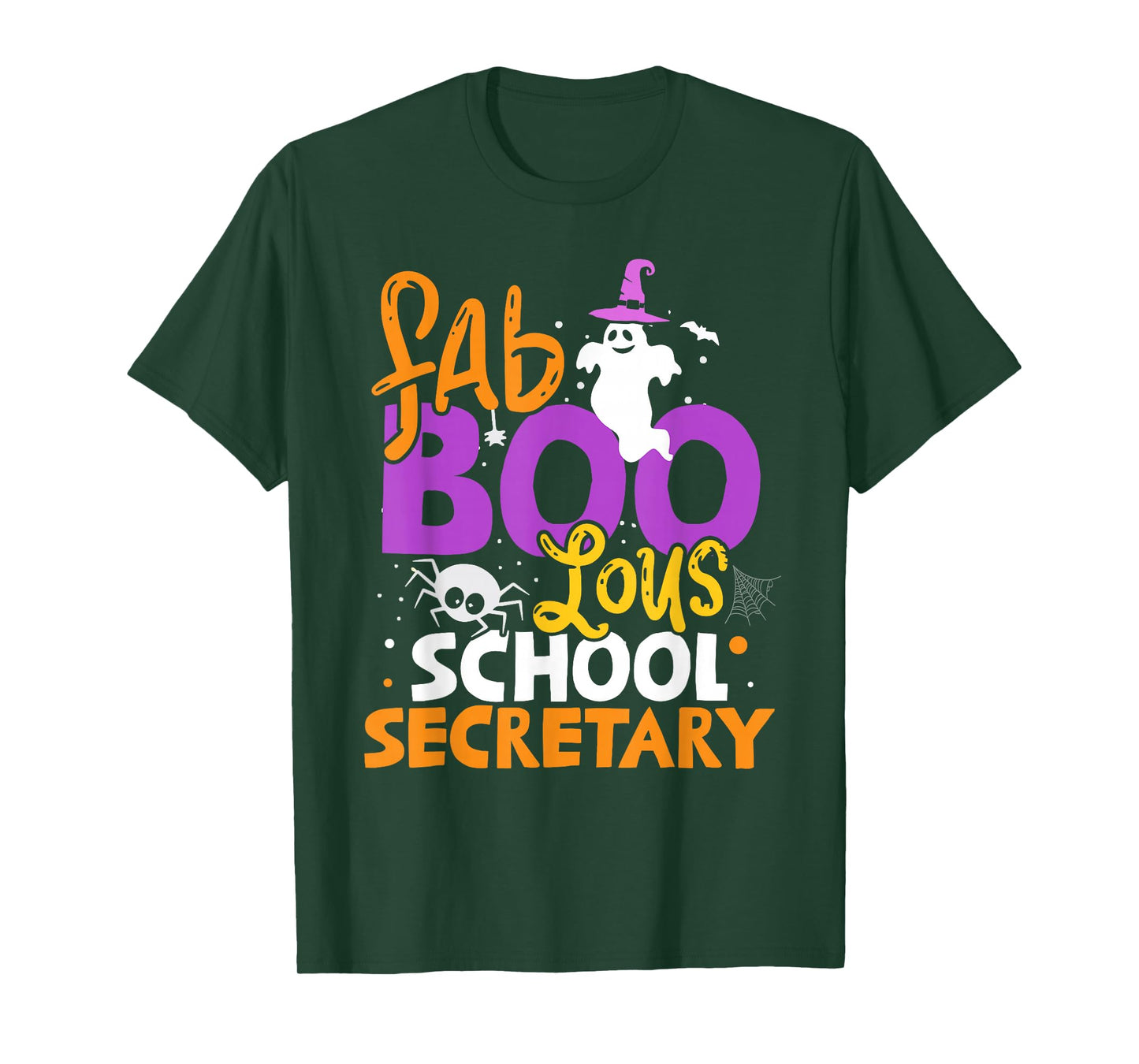 Faboolous School Secretary Ghost Halloween Costume T-Shirt