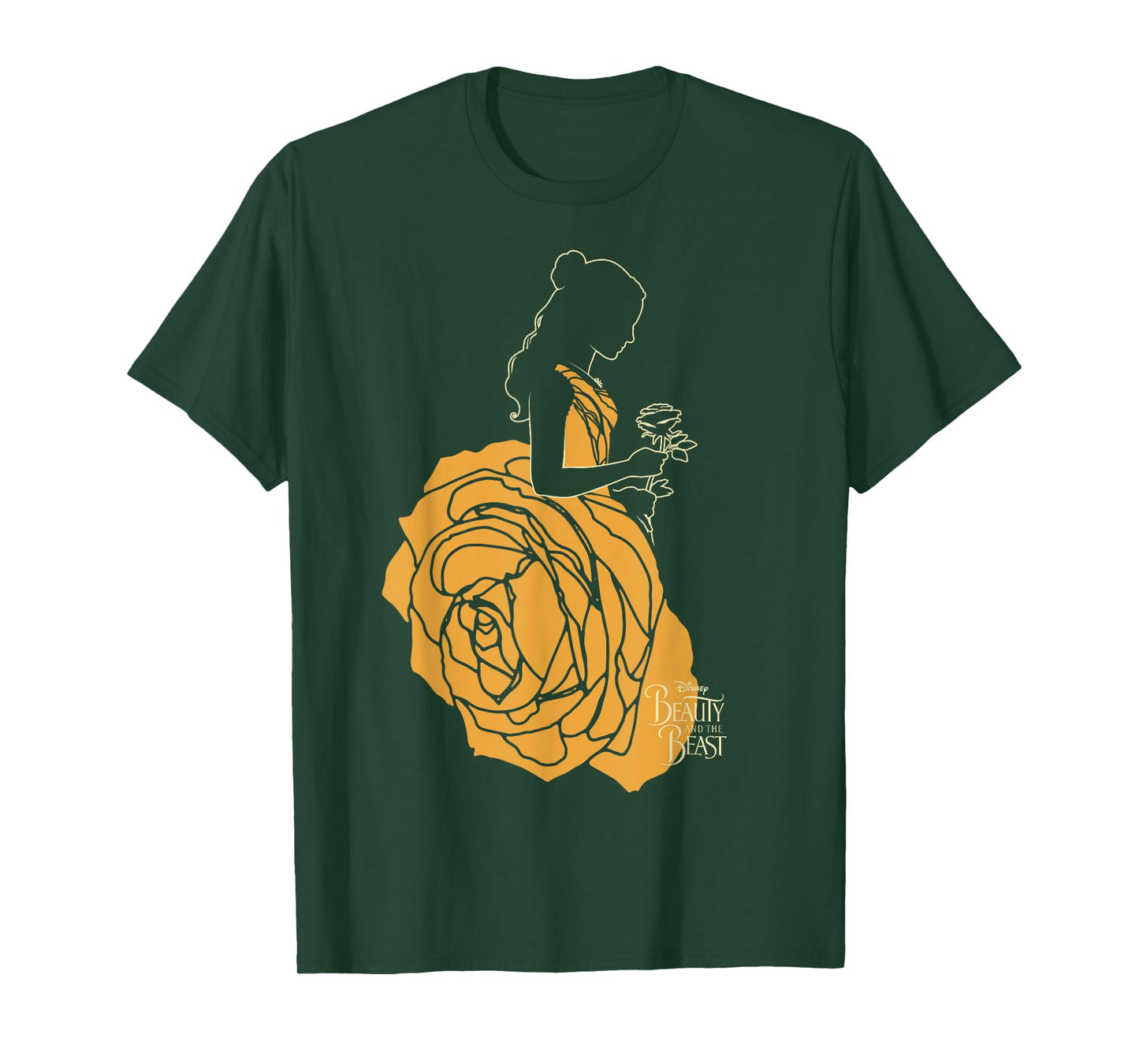 Disney Beauty & The Beast Belle A Rose Dress Graphic T-Shirt T-Shirt