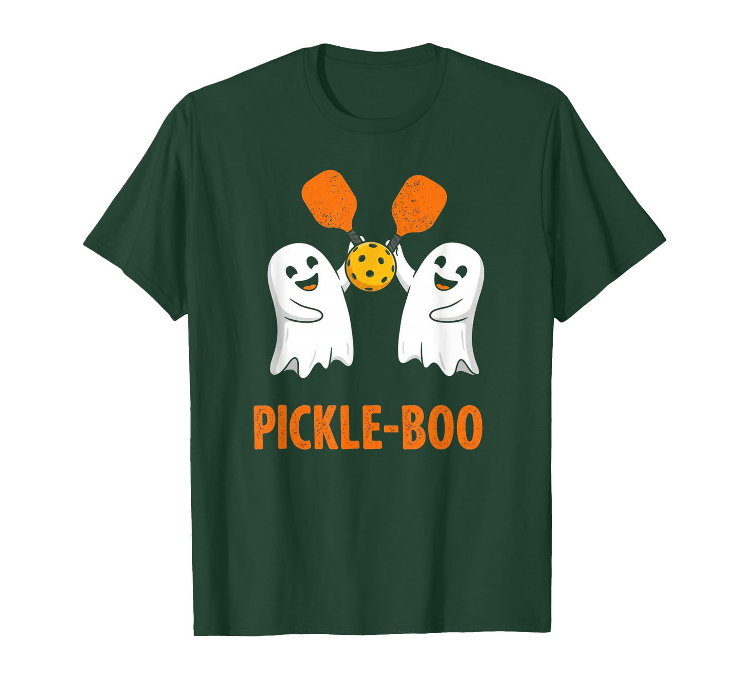 Pickle-Boo Funny Ghost Halloween Pickleball T-Shirt